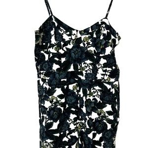Ann Taylor LOFT Petites Floral Pattern Spaghetti Strap Lined Skirt Dress, 8P